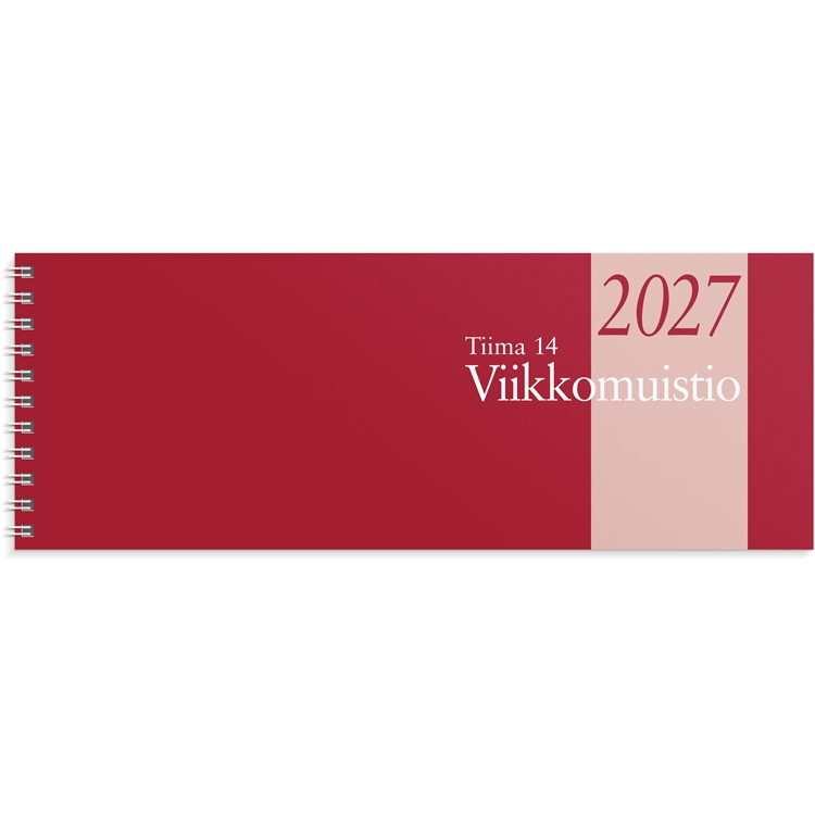 Pöytäkalenteri Tiima 14 Viikkomuistio 2027