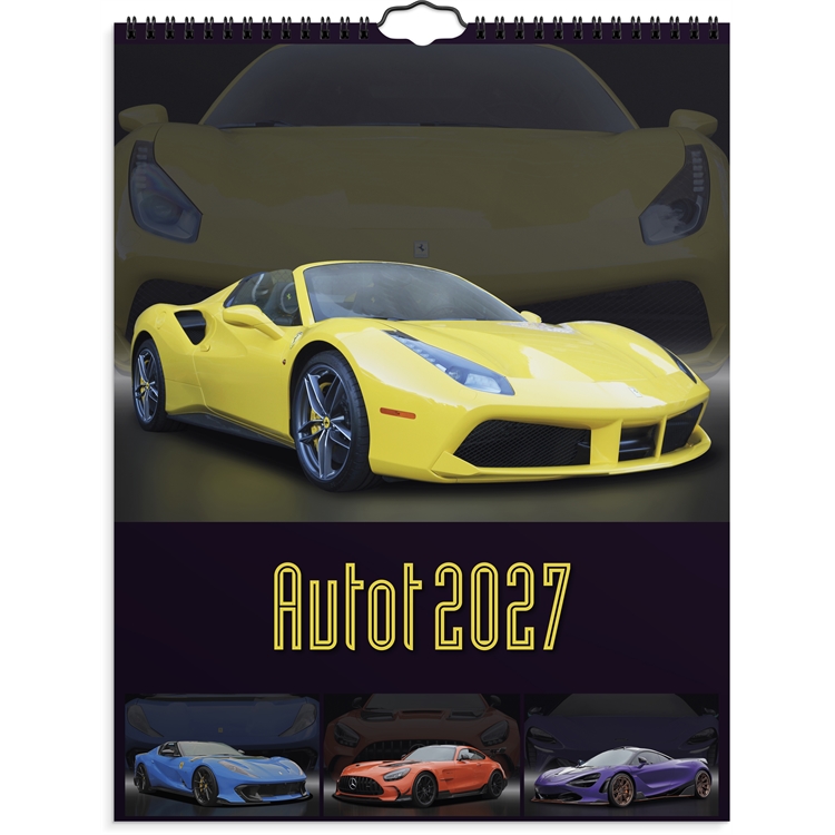 Seinäkalenteri Autot 2027