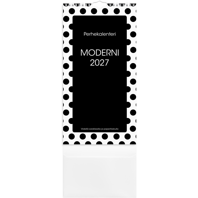 Perhekalenteri Moderni paperitaskulla 2027