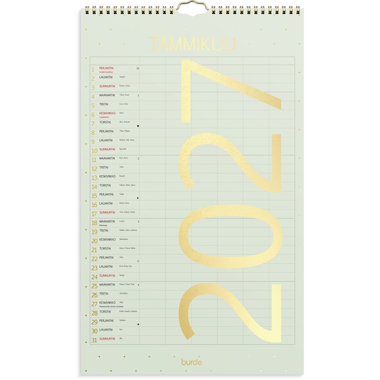 Perhekalenteri Color 2027