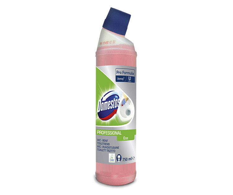 WC-puhdistusaine Domestos Professional 750 ml - puhdistaa, poistaa saostumat, raikas tuoksu