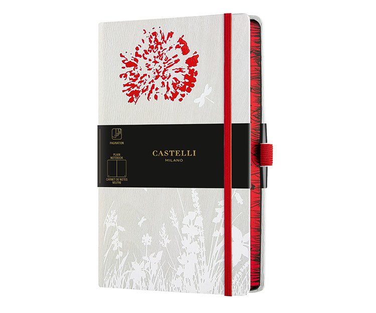 Muistikirja Castelli Milano Foresta Dandelion A5 blanko 224s