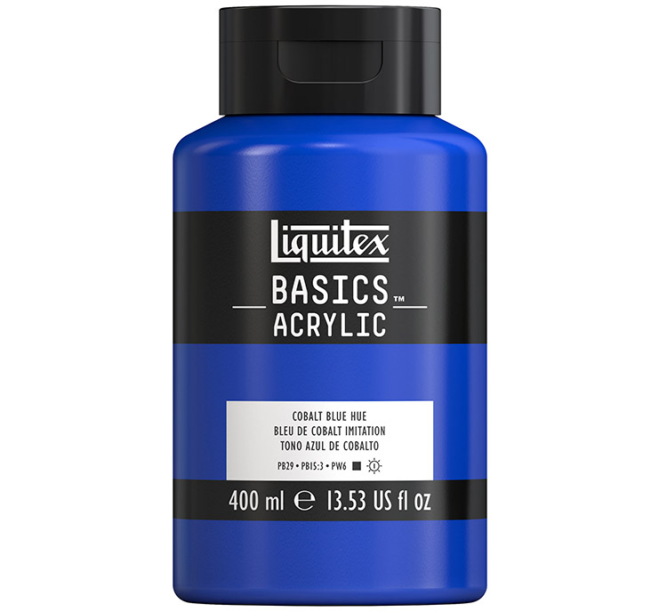 Akryyliväri Liquitex Basics koboltinsininen 400 ml