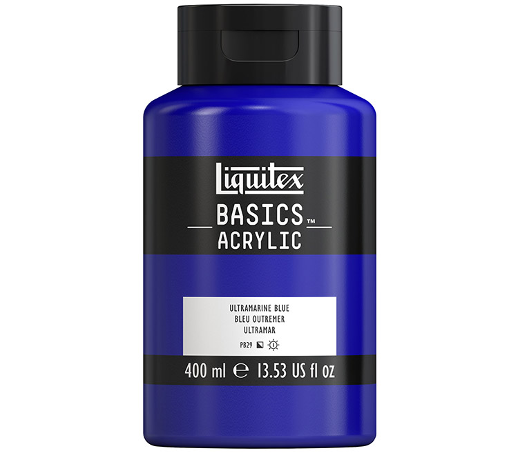 Akryyliväri Liquitex Basics ultramariininsininen 400 ml