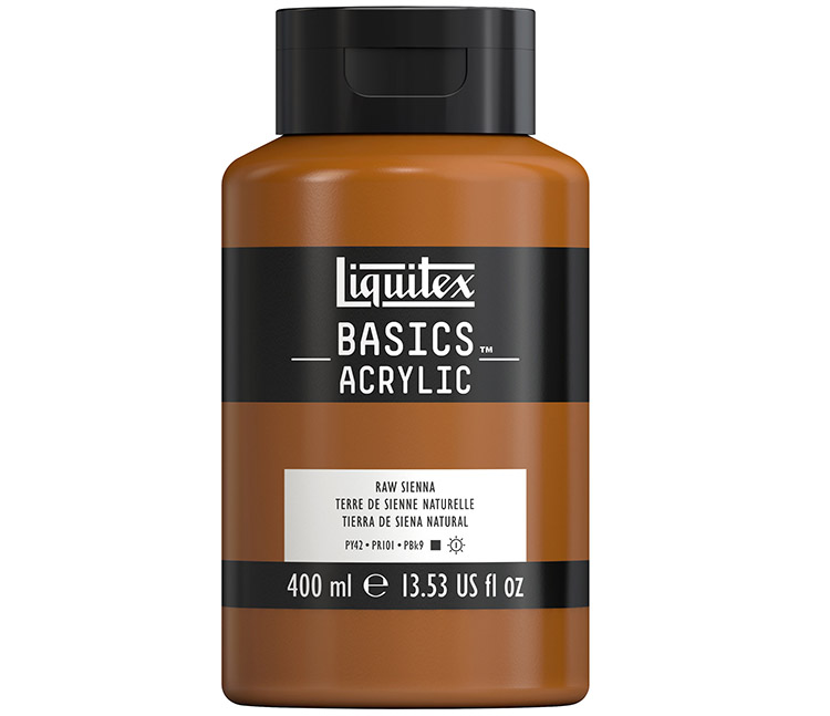 Akryyliväri Liquitex Basics keltaokra 400 ml
