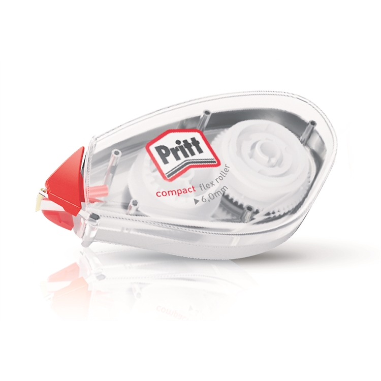 Korjauslaite Pritt Compact 6mm X 10m kertakäyttö - valmistuksessa käytetty yli 50 % uusiomuovia