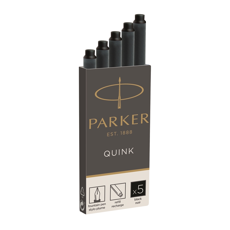 Mustepatruuna Parker musta/5 kpl rasia