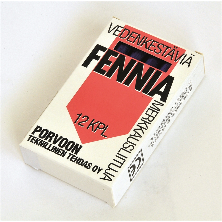 Merkkausliitu Fennia sininen/12 kpl rasia