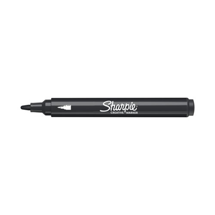 Akryylitussi Sharpie Creative Marker musta - maalimainen peittävä muste