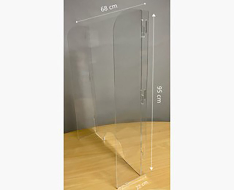 Pisarasuoja - suojapleksi pöydälle 68 x 95 cm