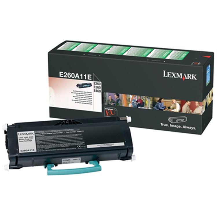 Värikasetti Laser Lexmark E260/360/460 prebate musta