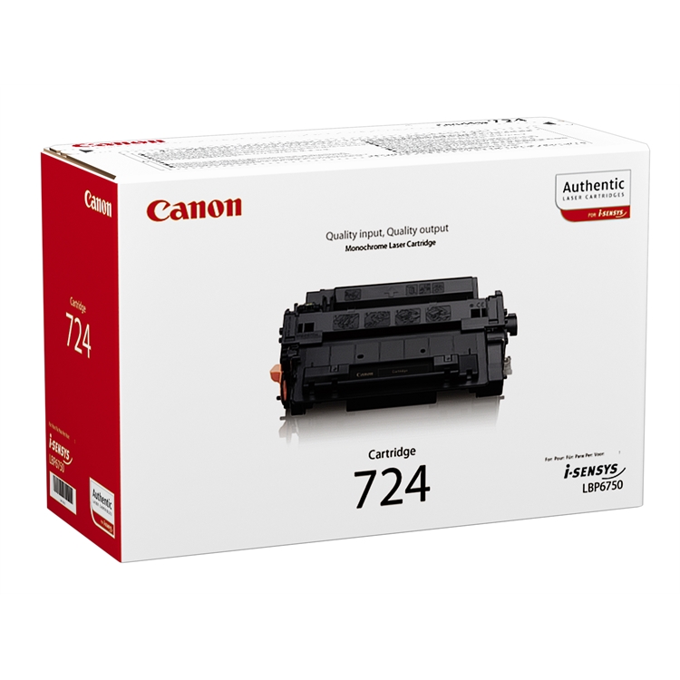 Värikasetti Canon 724 LBP6750DN/LBP6780X musta