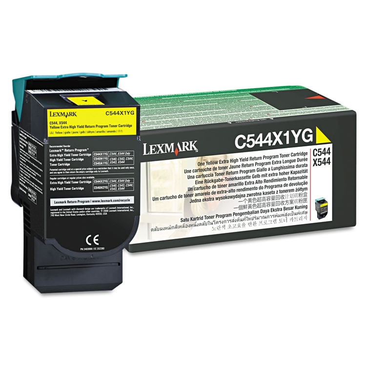 Värikasetti Lexmark C544,X544 C544X1YG kelt