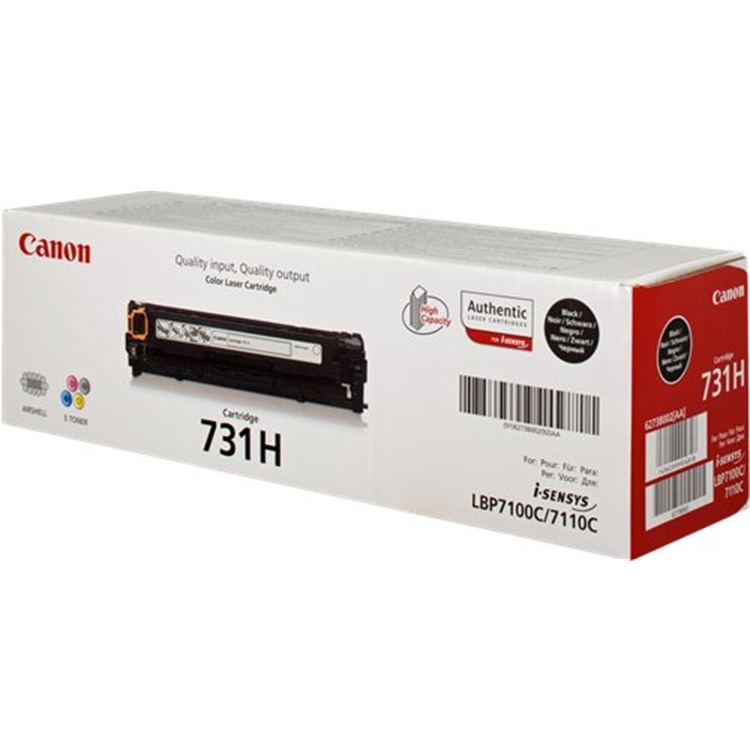 Värikasetti Laser Canon 731H BK riitto LBP7100/MF8230 musta