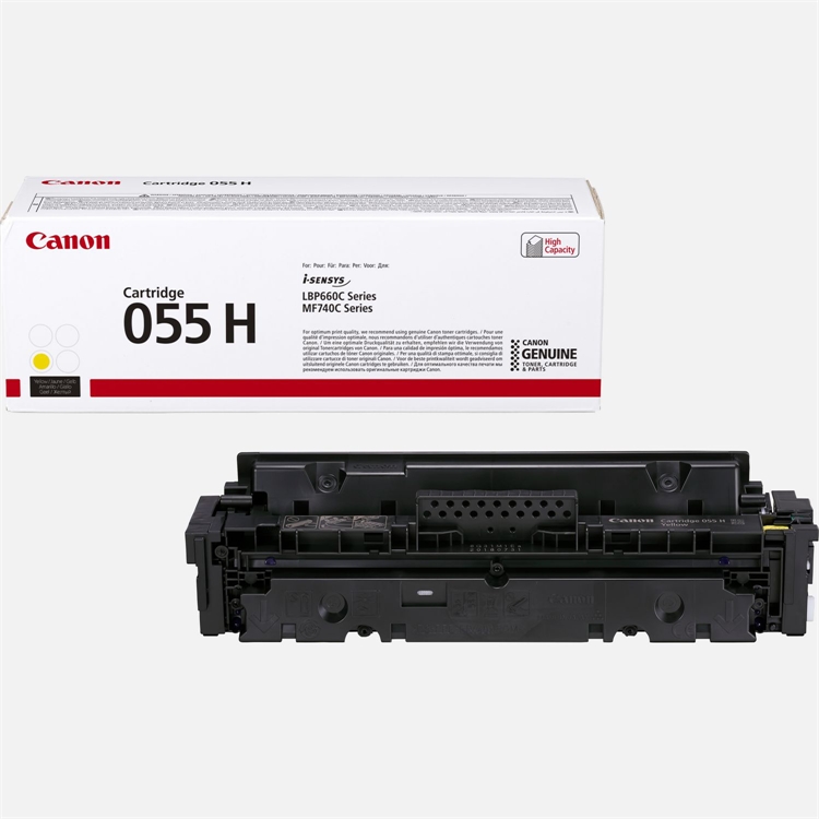 Värikasetti Laser Canon 055H Y LBP664/MF742 keltainen