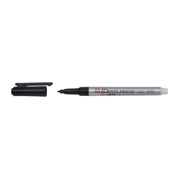 Merkintäkynä Sakura Identi-Pen fine 1,2 mm musta - pysyvä, xyleenitön, valon- ja vedenkestävä