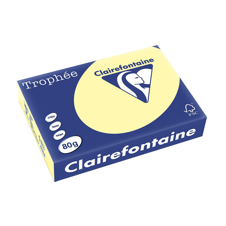 Kopiopaperi Trophée A4 80g kanariankeltainen /500