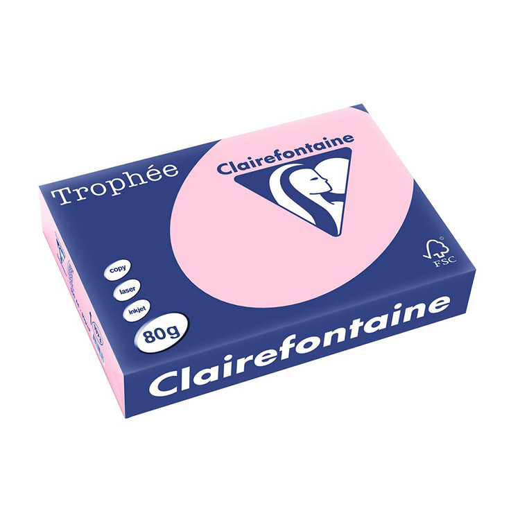 Kopiopaperi Trophée A4 80g pinkki /500