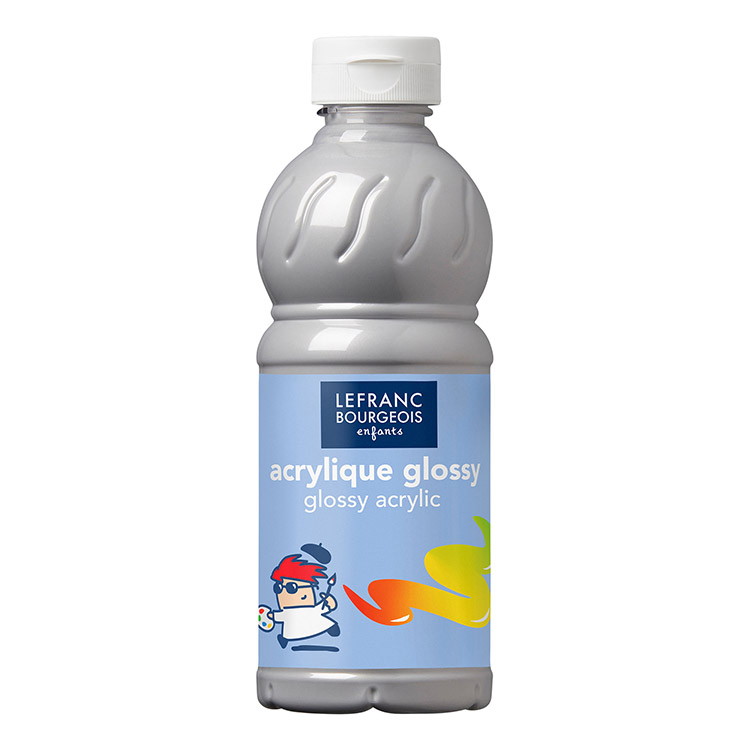 Akryyliväri Lefranc & Bourgeois hopea 500 ml