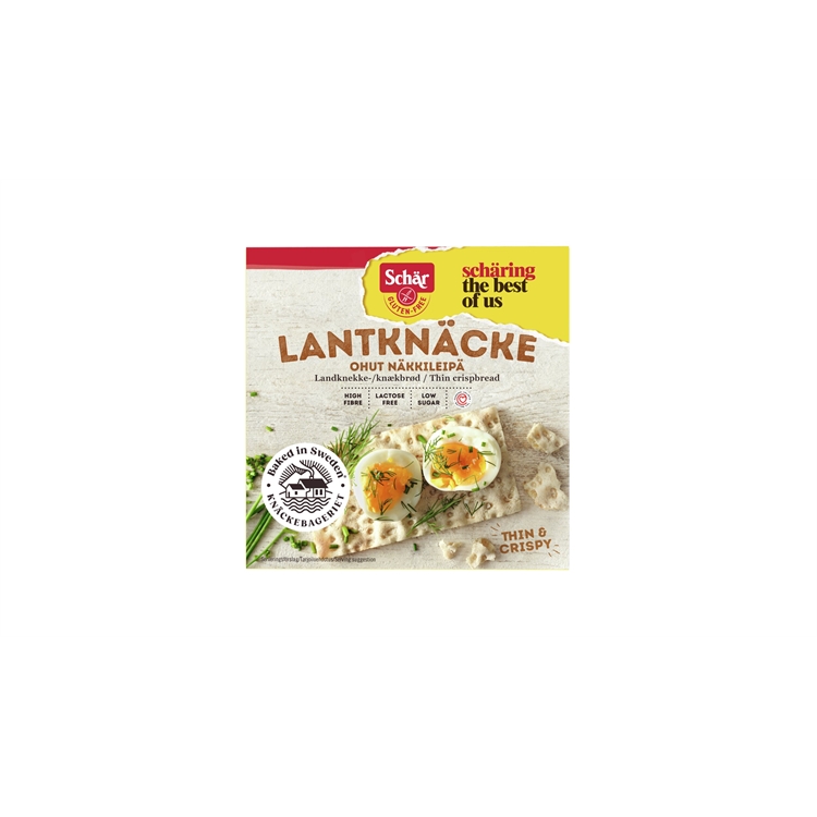 Näkkileipä Schär ohut gluteeniton 230 g - vegaaninen, runsaskuituinen
