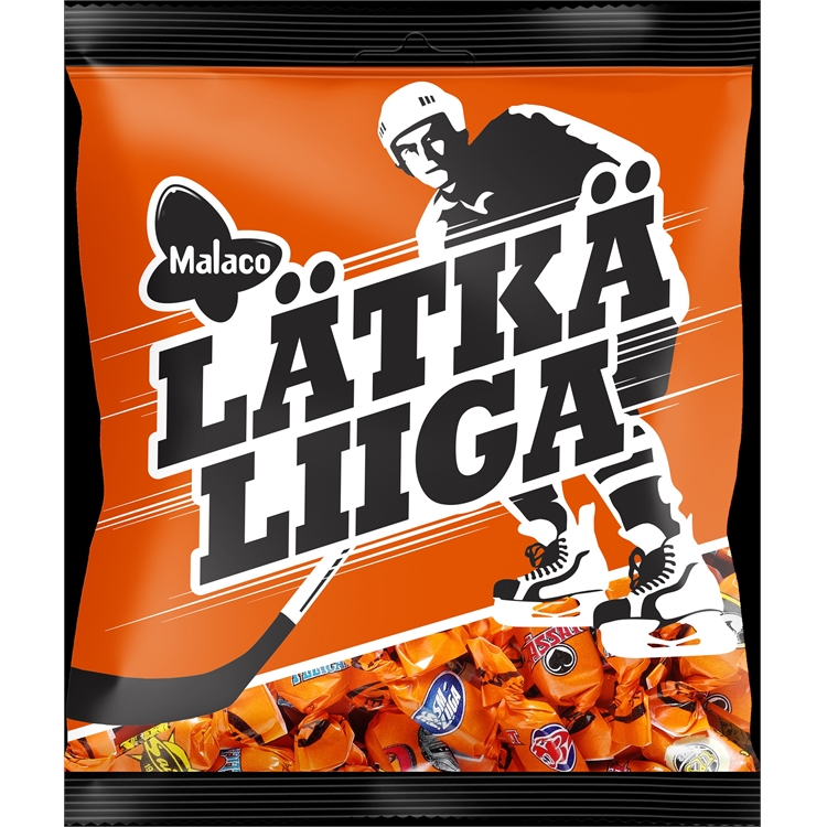 Makeinen Malaco Lätkäliiga 140 g pusseissa -  irtokarkkihyllyn legendaarinen klassikko
