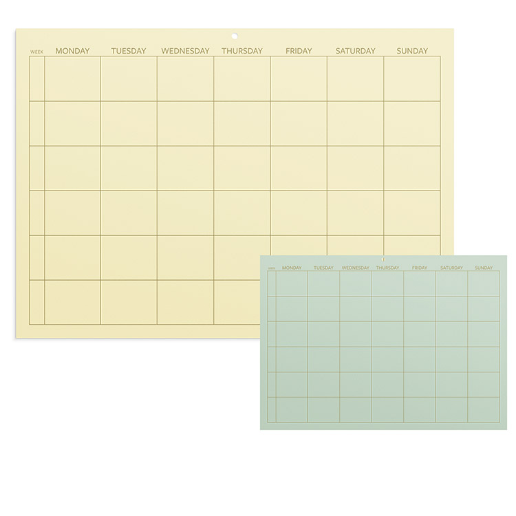 Monthly planner Color - päiväämätön kalenteri