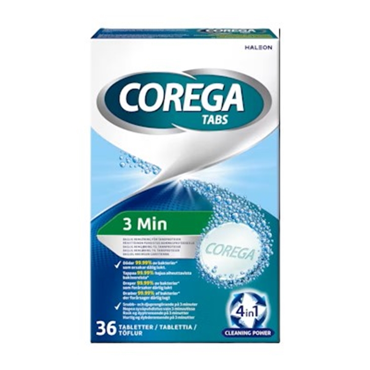 Puhdistustabletti hammasproteesille Core Tabs /36