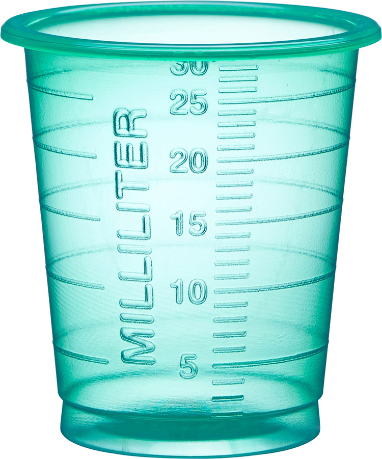 Lääkelasi - lääkemitta vihreä 30 ml eco /80 - kertakäyttöinen lääkeannostelija