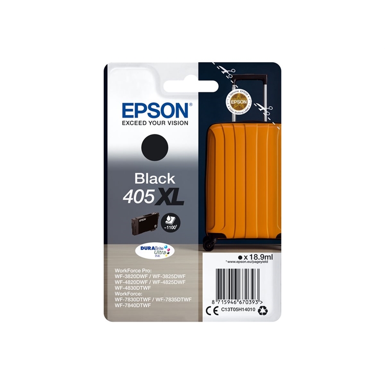 Värikasetti Inkjet Epson 405XL musta