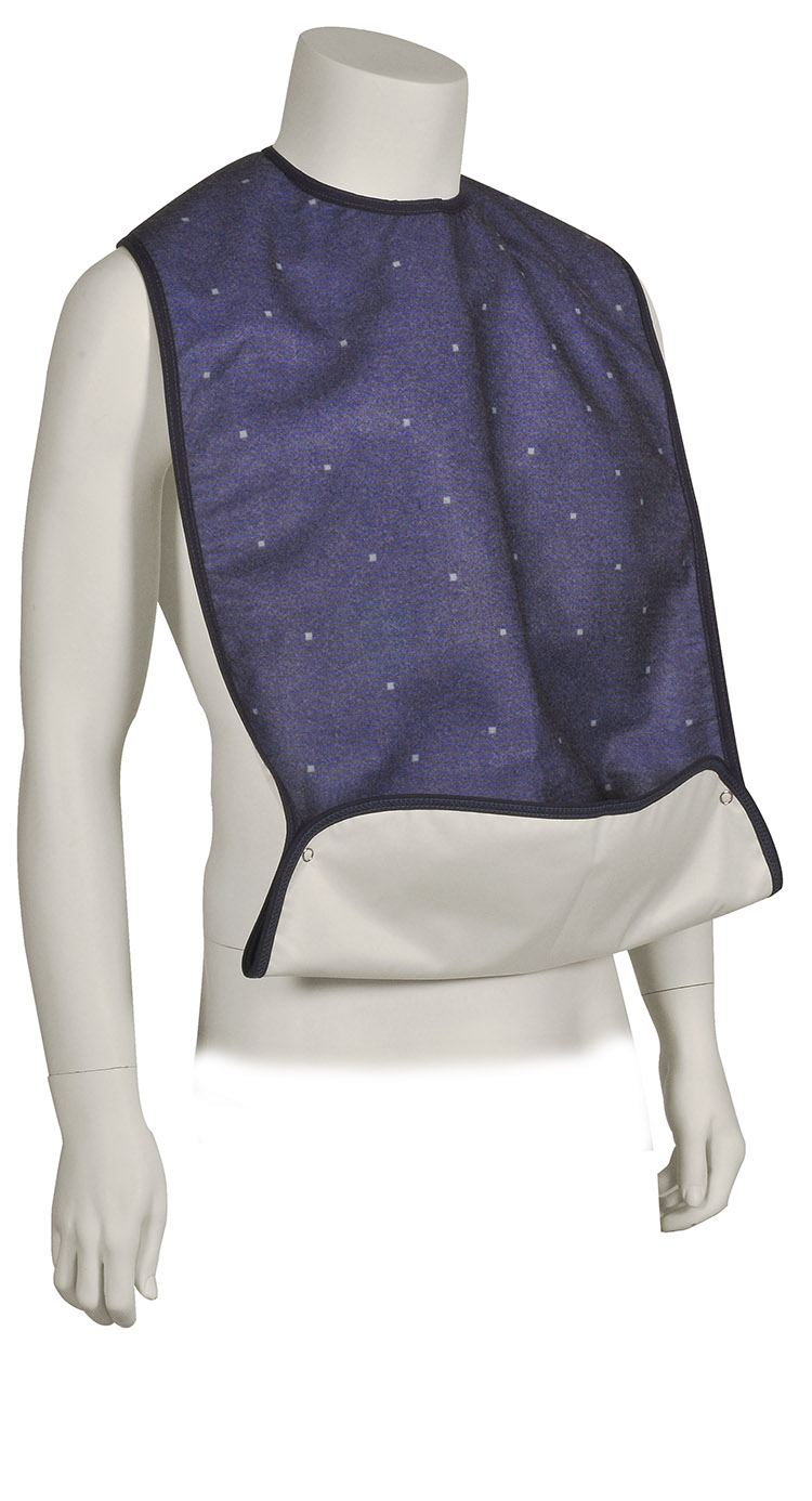 Ruokalappu Abena Classic sininen nepparikiinnitys