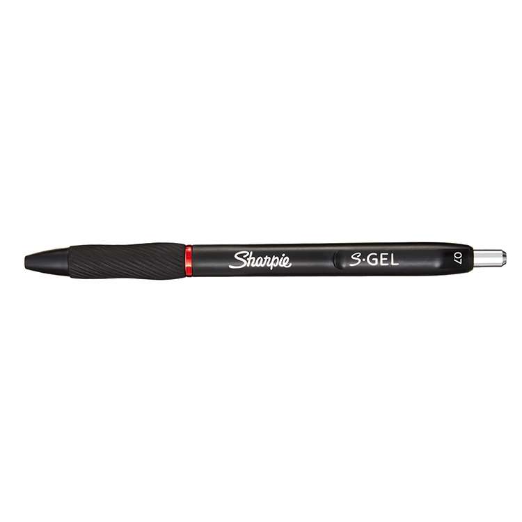 Geelikynä Sharpie S-Gel 0,7 punainen - ei tahraa eikä vuoda, uudelleentäytettävä