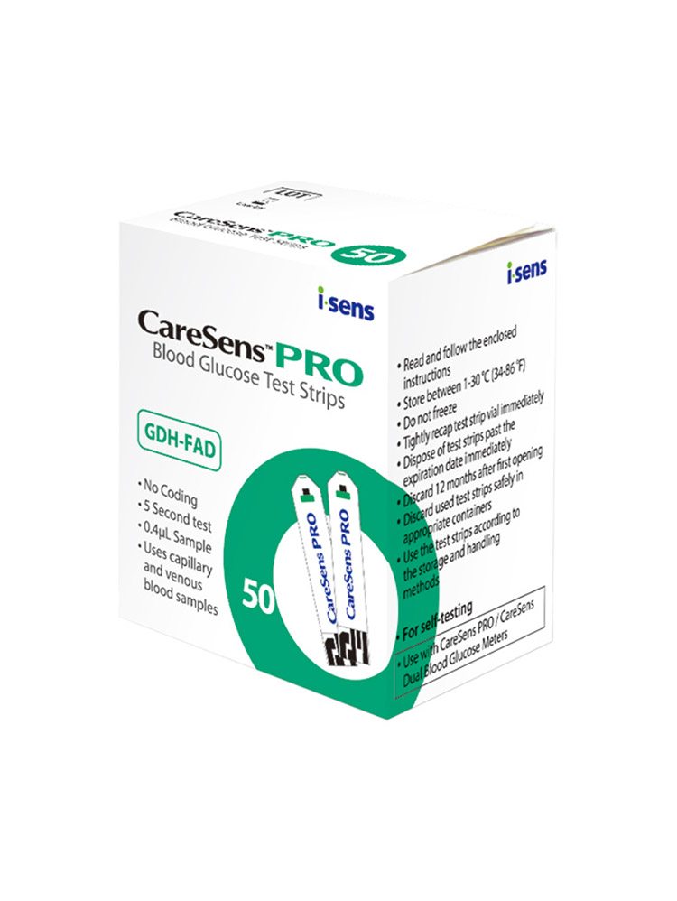 Verensokeritestiliuska CareSens Pro 50 kpl