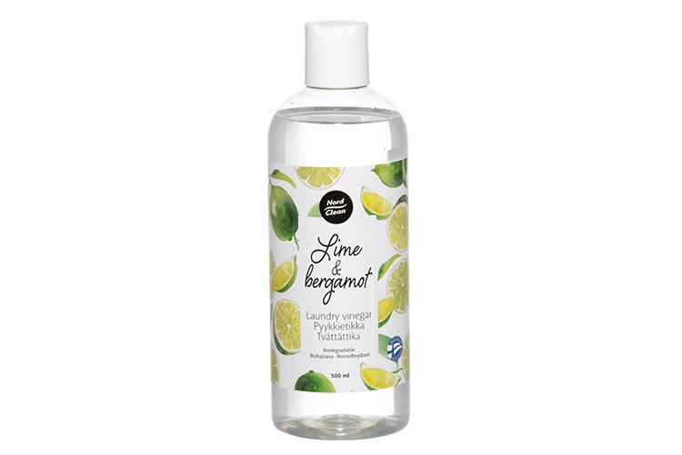 Pyykkietikka Nord Clean Lime&Bergamot 500ml - kotimainen, biohajoava, monikäyttöinen