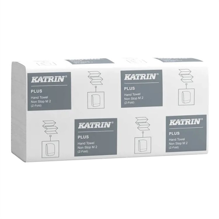 Käsipyyhe Katrin Non Stop M 2krs Z-valkoinen 87181 /21 pkt - plus-laatu, erittäin pehmeä käsipaperi