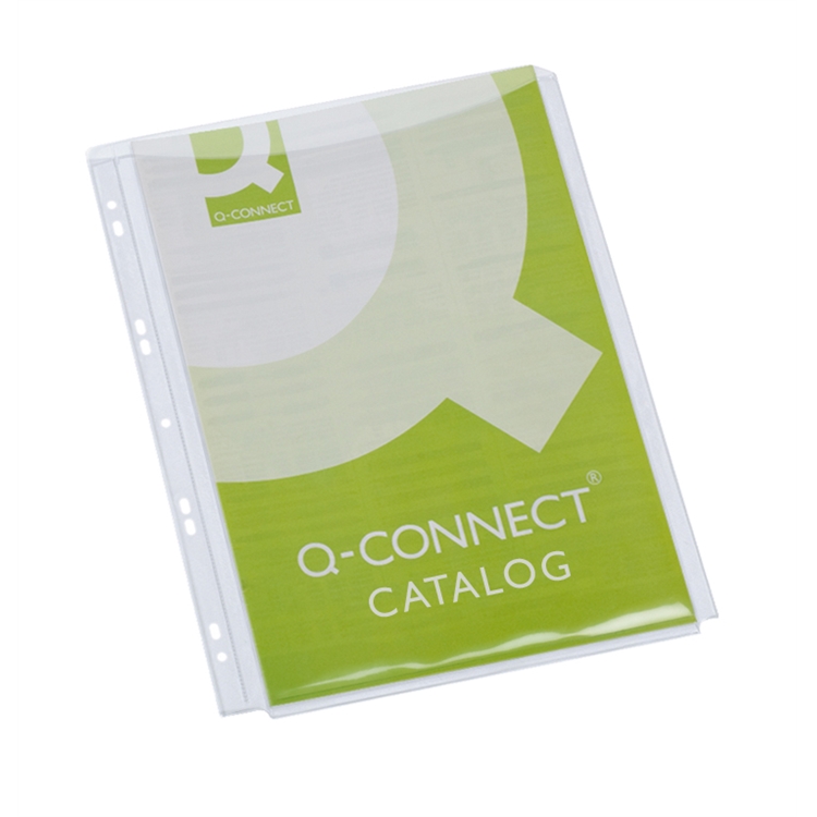 Paljetasku Q-CONNECT A4 PVC 0.18 /5