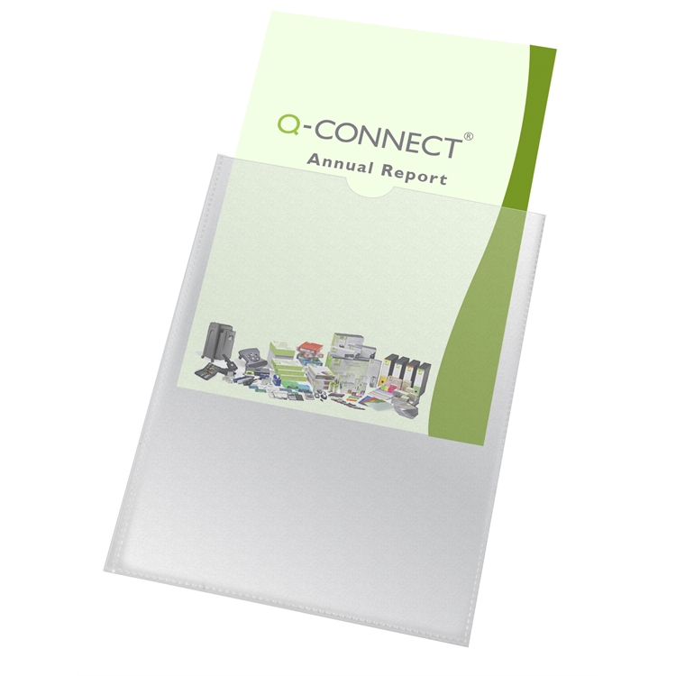 Muovitasku Q-CONNECT A4 PP 150 LS /100