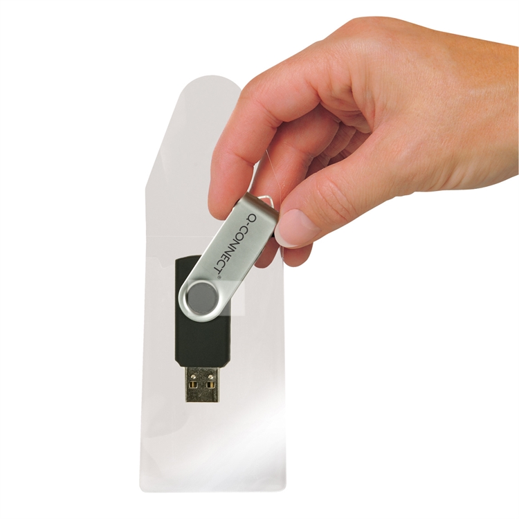Tarratasku Q-CONNECT® USB-muistitikulle itseliimautuva/10