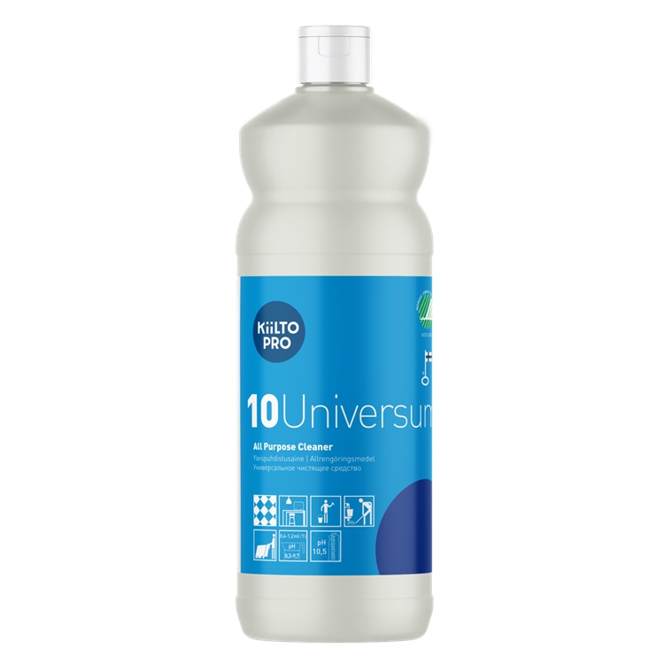 Yleispuhdistusaine Kiilto 10 Universum 1 L - kotimainen ja Joutsenmerkitty