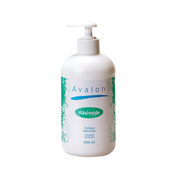 Käsivoide Avalon pumppu 500 ml - kosteuttava, hoitava, hajustamaton, väriaineeton