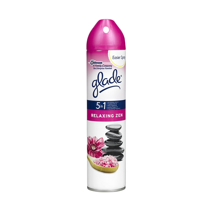 Ilmanraikastin Glade Relaxing Zen suihke 300 ml - poistaa hajut ja raikastaa pitkäkestoisesti