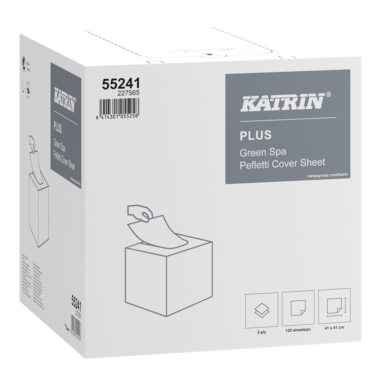 Pefletti Katrin Green Spa Cover sheet /120 kpl - täysin muoviton ja kompostoituva laudeliina