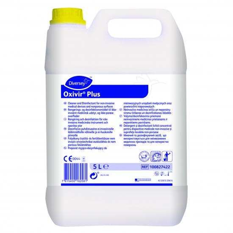 Desinfektioaine Oxivir Plus 5 L x 2 kpl - lääkinnällisille laitteille ja eritetahroille