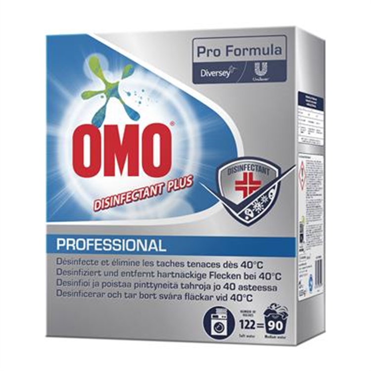 Pyykinpesujauhe desifioiva  Omo Professional 8,55 kg - puuvilla- ja polyesteripuuvillatekstiileille