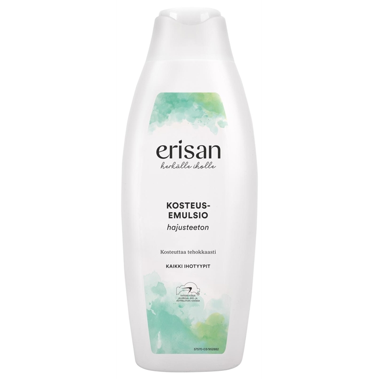 Kosteusemulsio Erisan + B5-provitamiini  400ml - hajusteeton ja väriaineeton