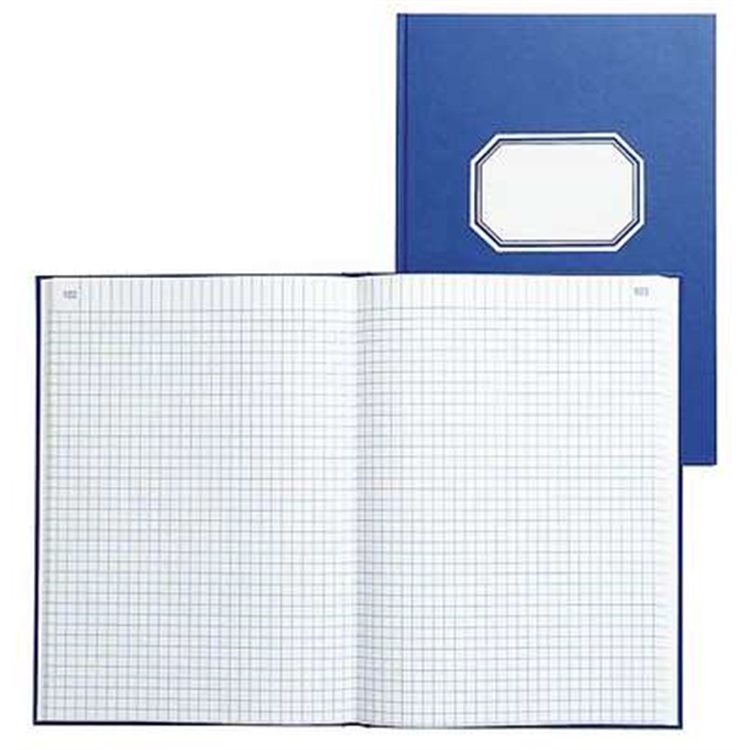Konttorikirja 366 A4/192 numeroitu 7X7 sininen