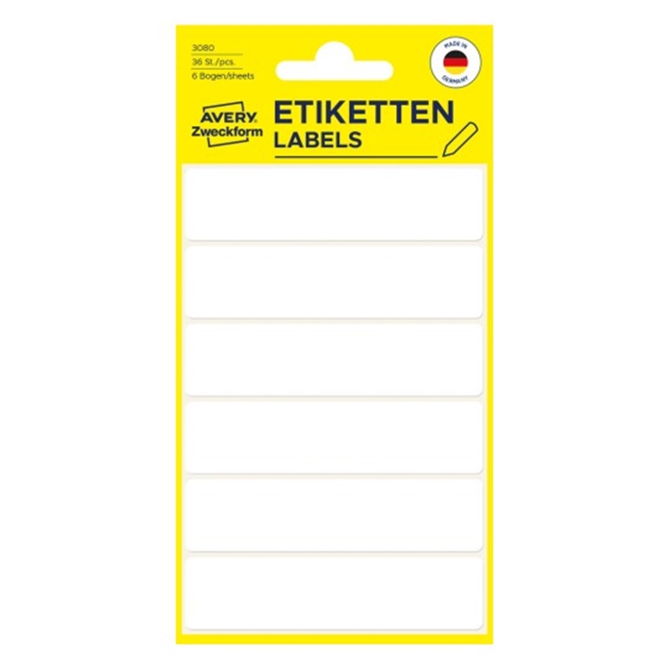 Etiketti Avery 3080 76X19/36