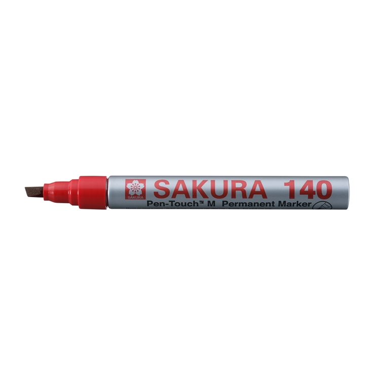 Huopakynä Sakura Pen-Touch 140 4 mm punainen - erittäin voimakkaasti kiinnittyvä, ks poikkeukset