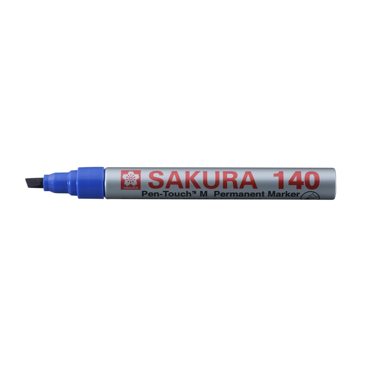 Huopakynä Sakura Pen-Touch 140 4 mm sininen - erittäin voimakkaasti kiinnittyvä, ks poikkeukset