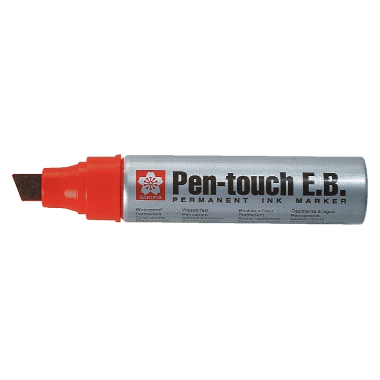 Huopakynä Sakura Pen-Touch E.B. 11,5 mm punainen - erittäin voimakkaasti kiinnittyvä, ks poikkeukset