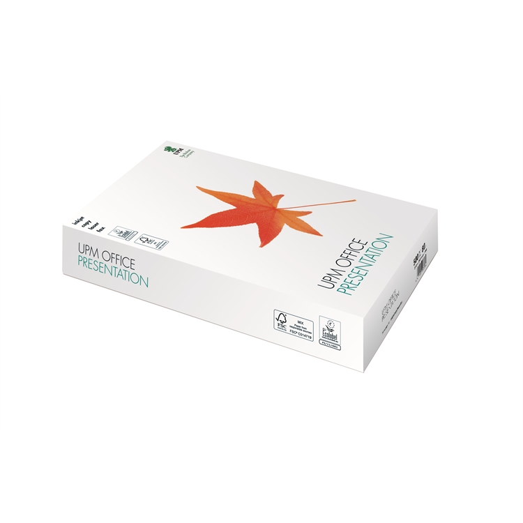 Kopiopaperi UPM Office Presentation A4 80 g /500 - vastuullisista metsistä, muoviton kääre